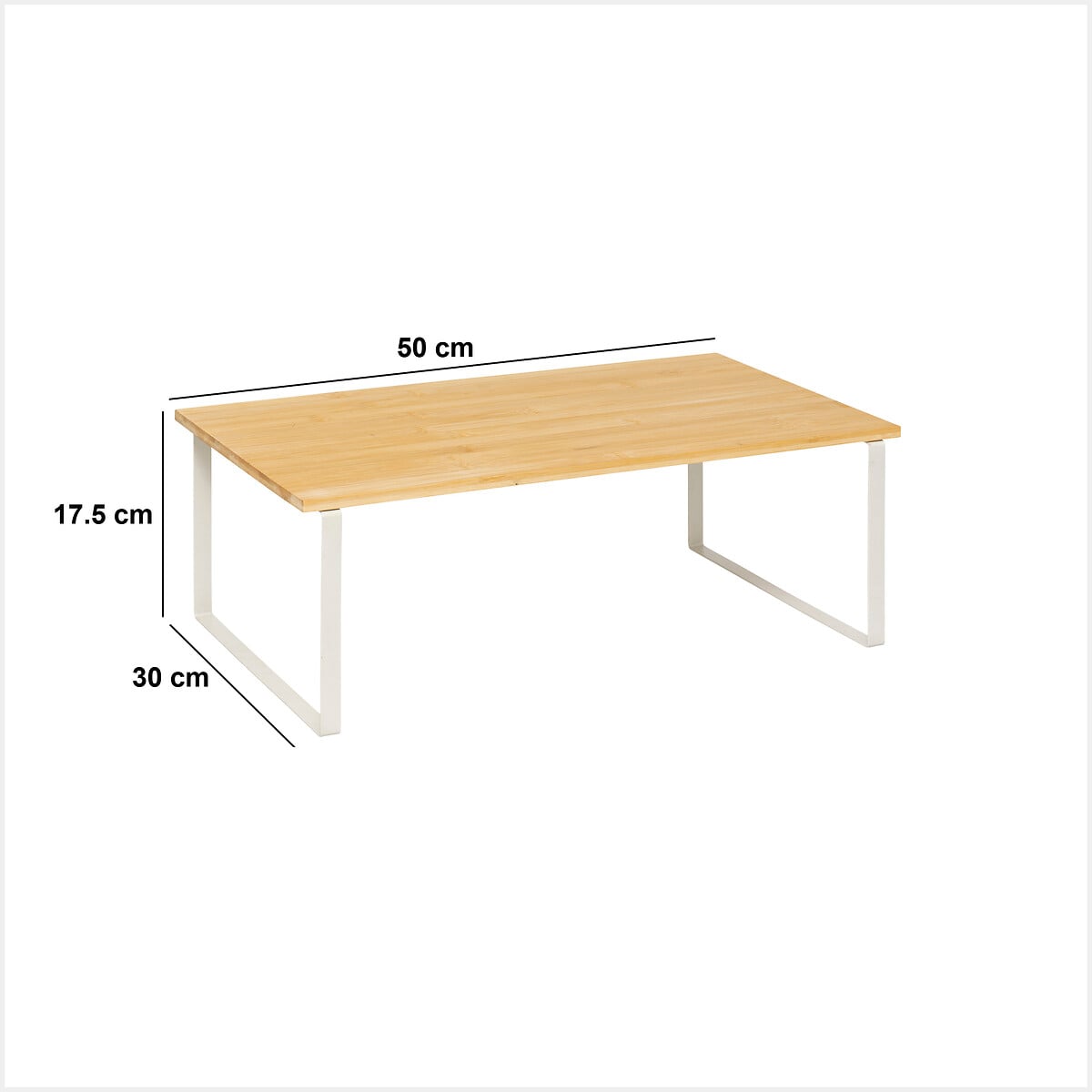 Estante ORDERA beige de bamb&uacute; 50x30cm