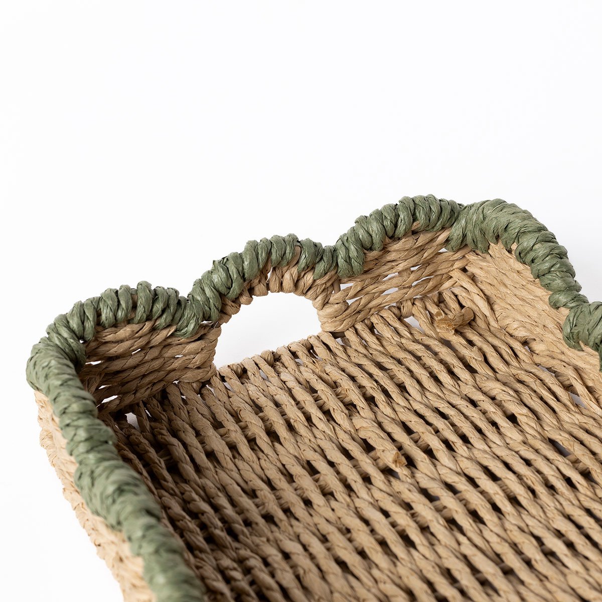 Bandeja rectangular  TRAMARE marr&oacute;n de yute