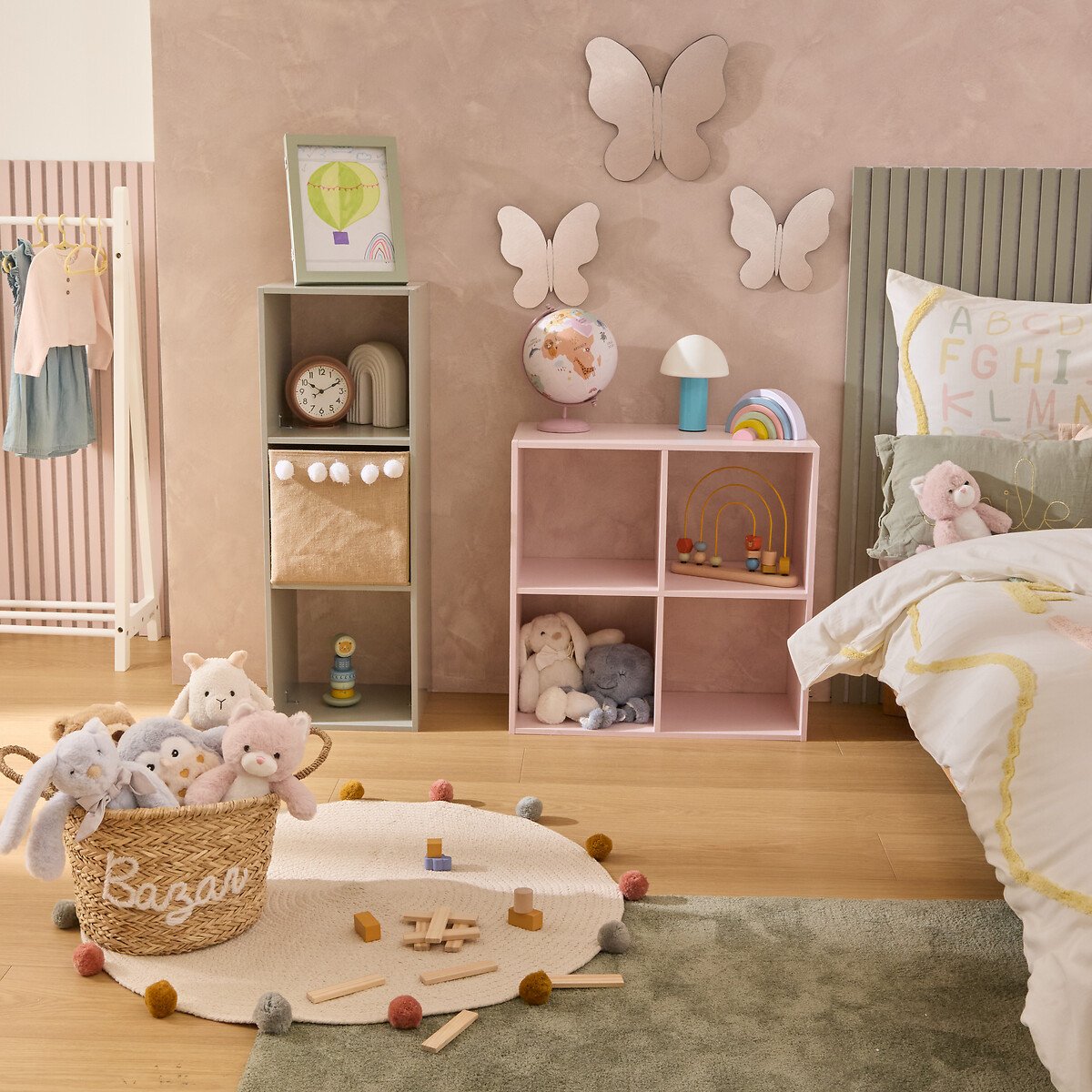 Estante MIX MODUL con 4 baldas rosa