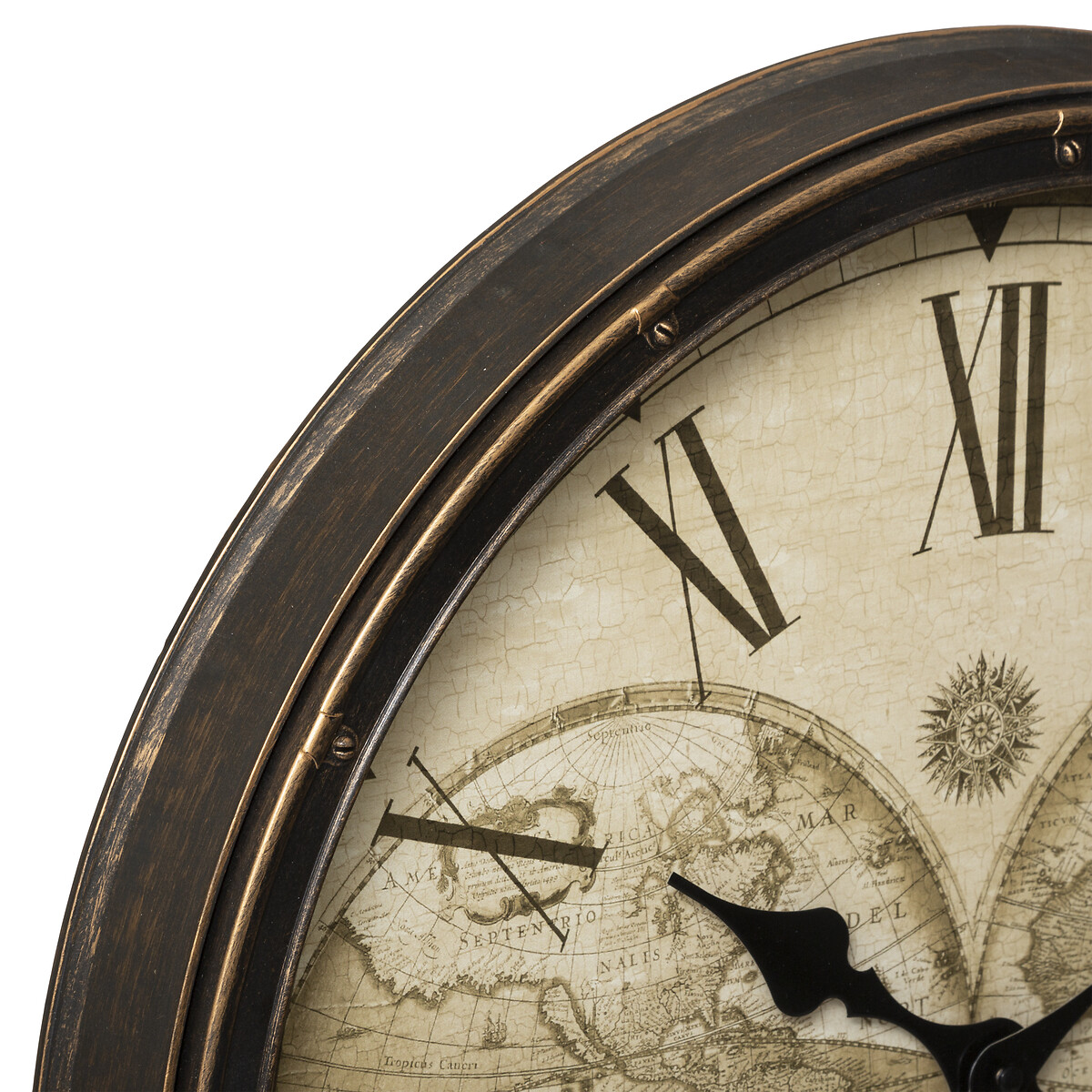 Reloj De Pared Mundo Plástico 51.5Cm