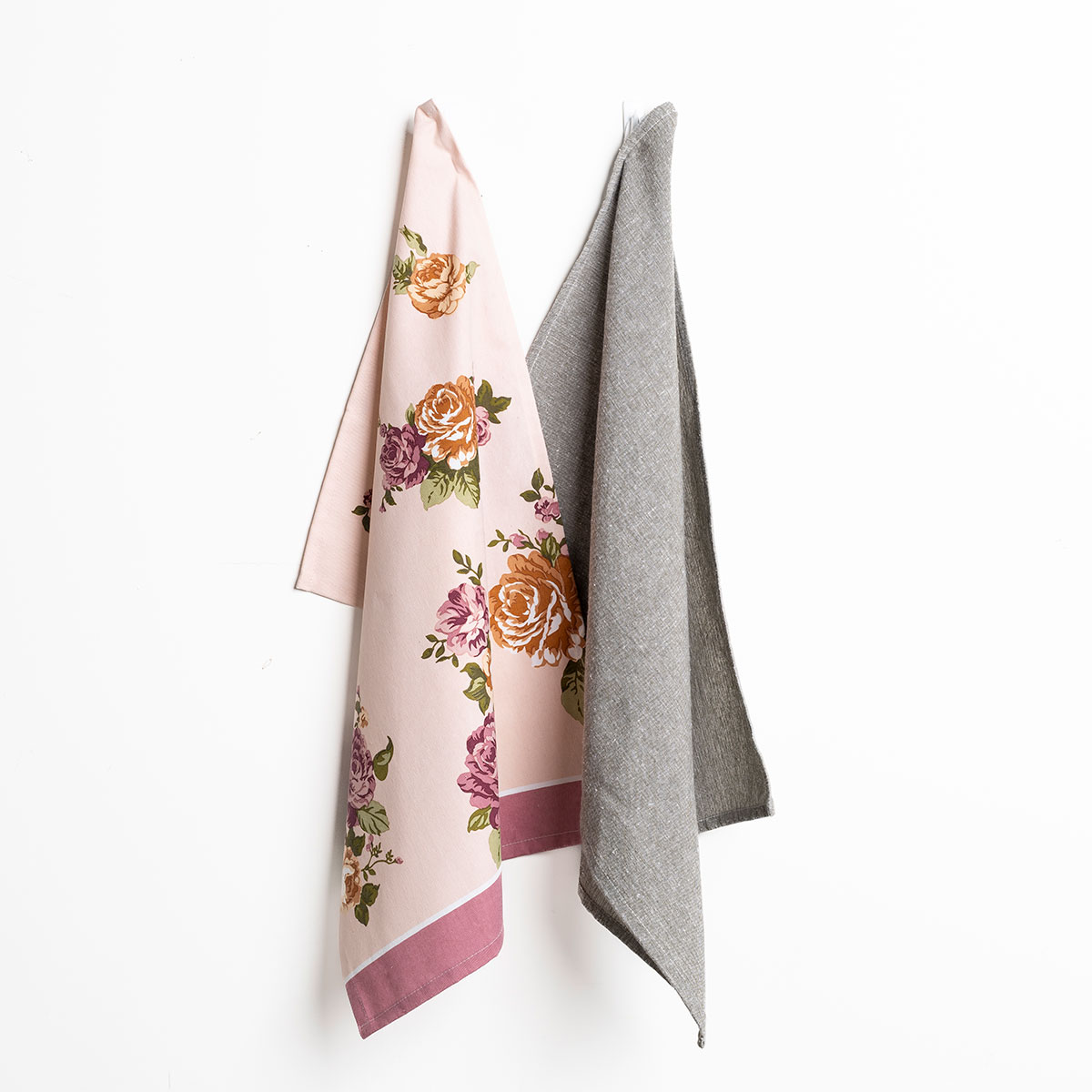 Set de 2 paños BELLISSIMA ANNABEL rosa 46x65cm