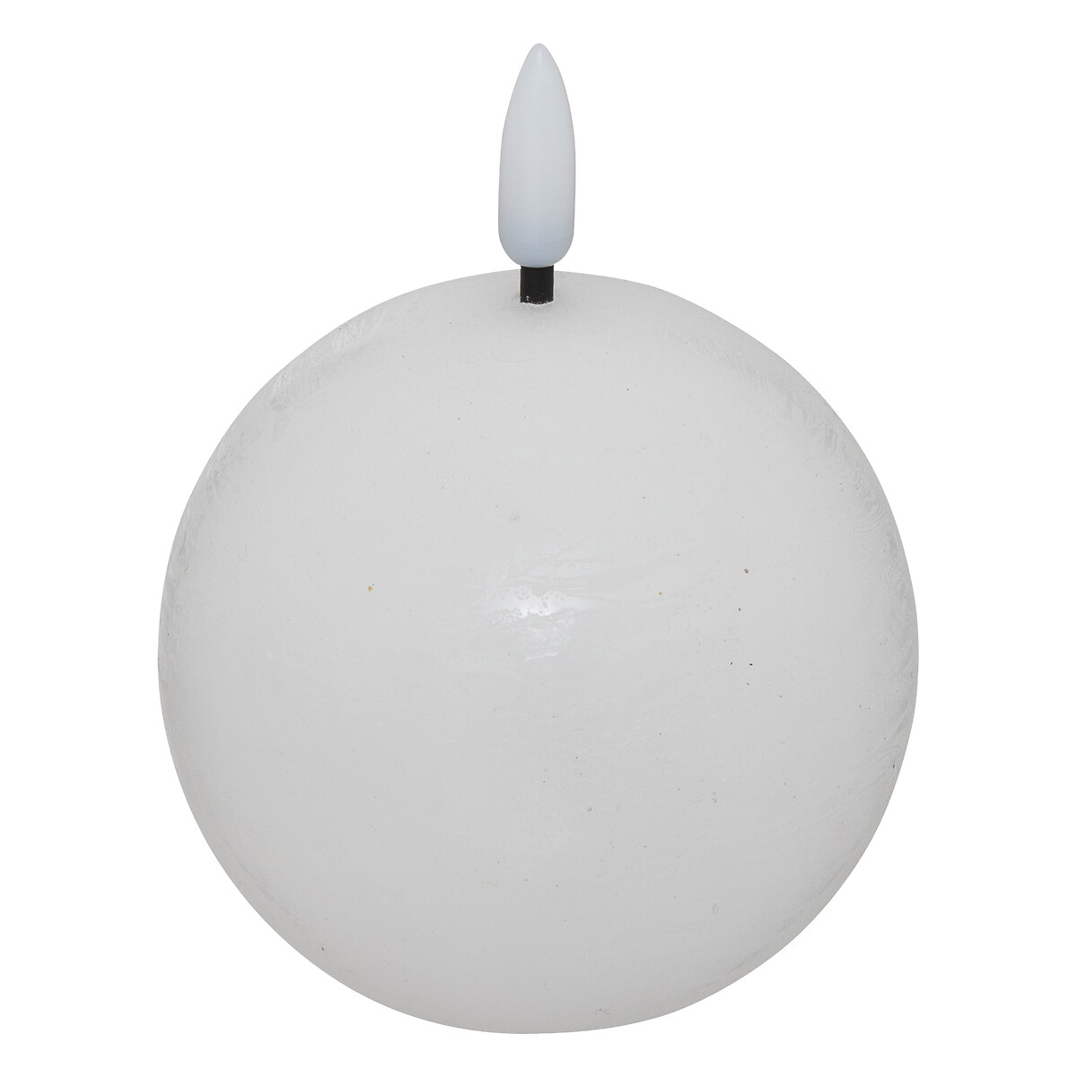 Vela Led Bola Molia Branca 8cm
