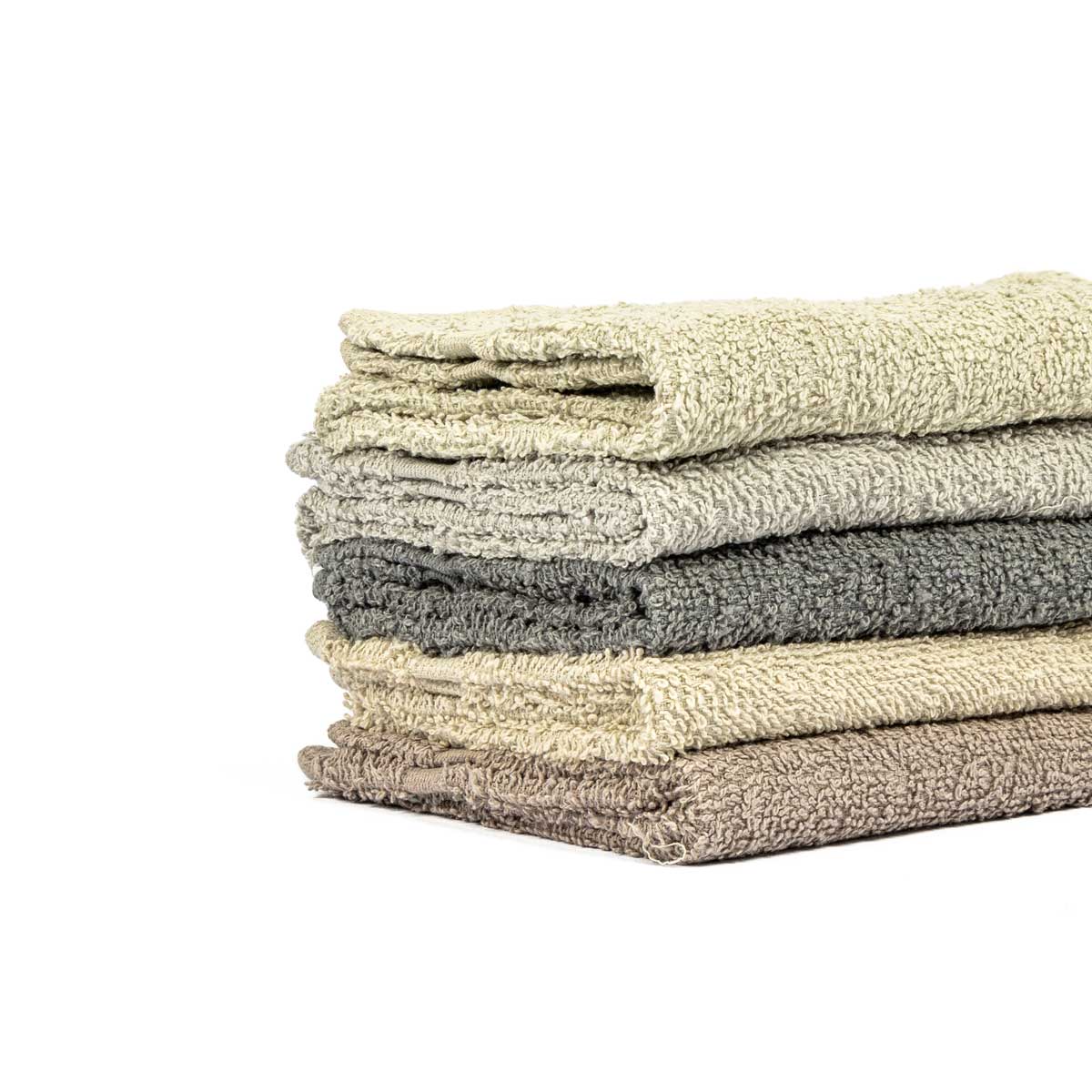 Juego De 5 Paños De Cocina Beige Y Gris