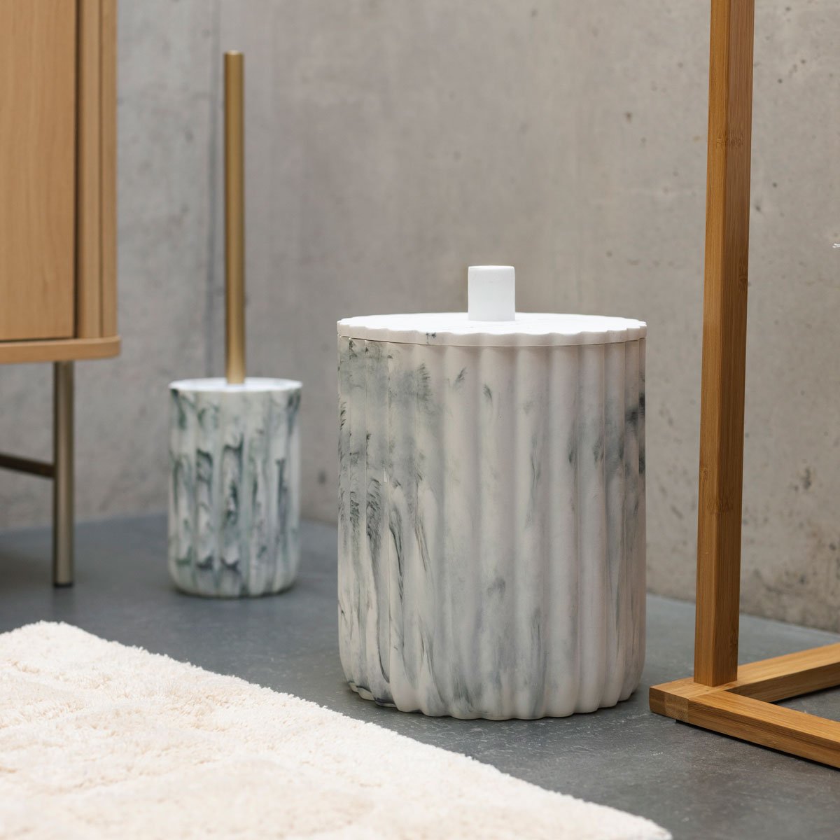 Cubo wc MARBY blanco de poliresina 5L