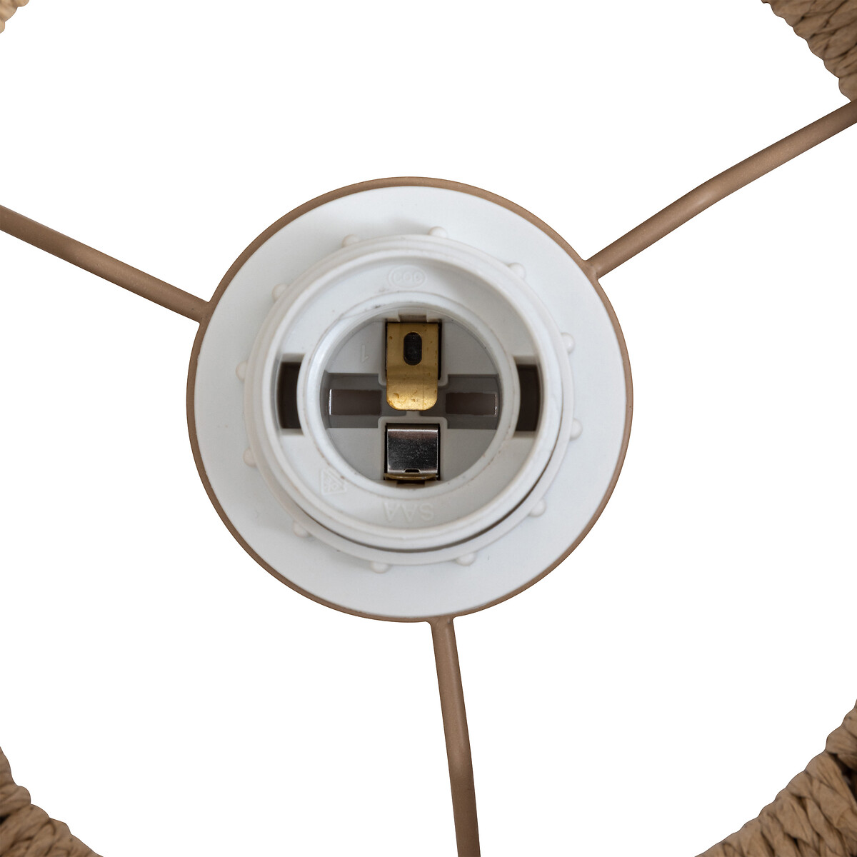 L&aacute;mpara de techo OZAN beige 54.5cm