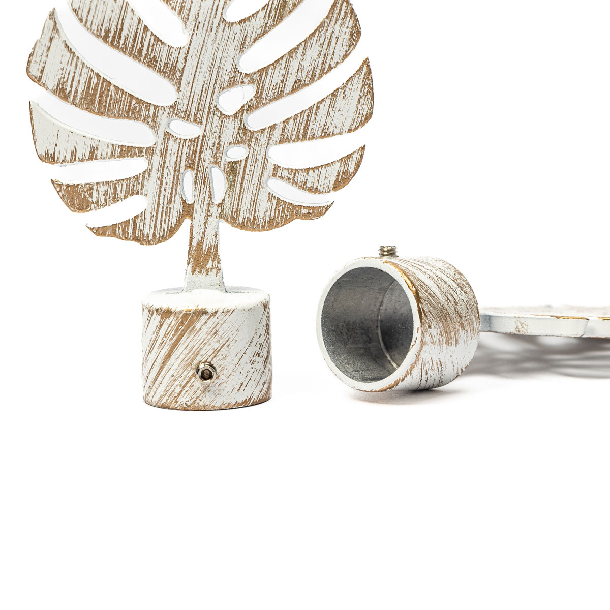 Conjunto De 2 Terminais Vintage Brancos