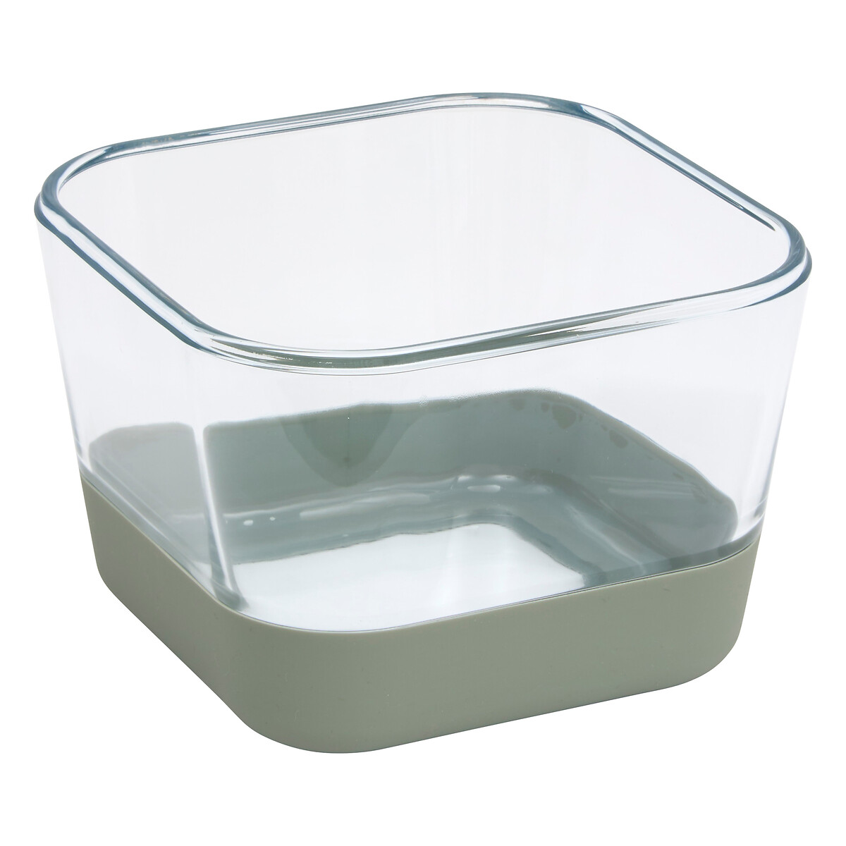 Caja cuadrada SILIGLASS gris 2L