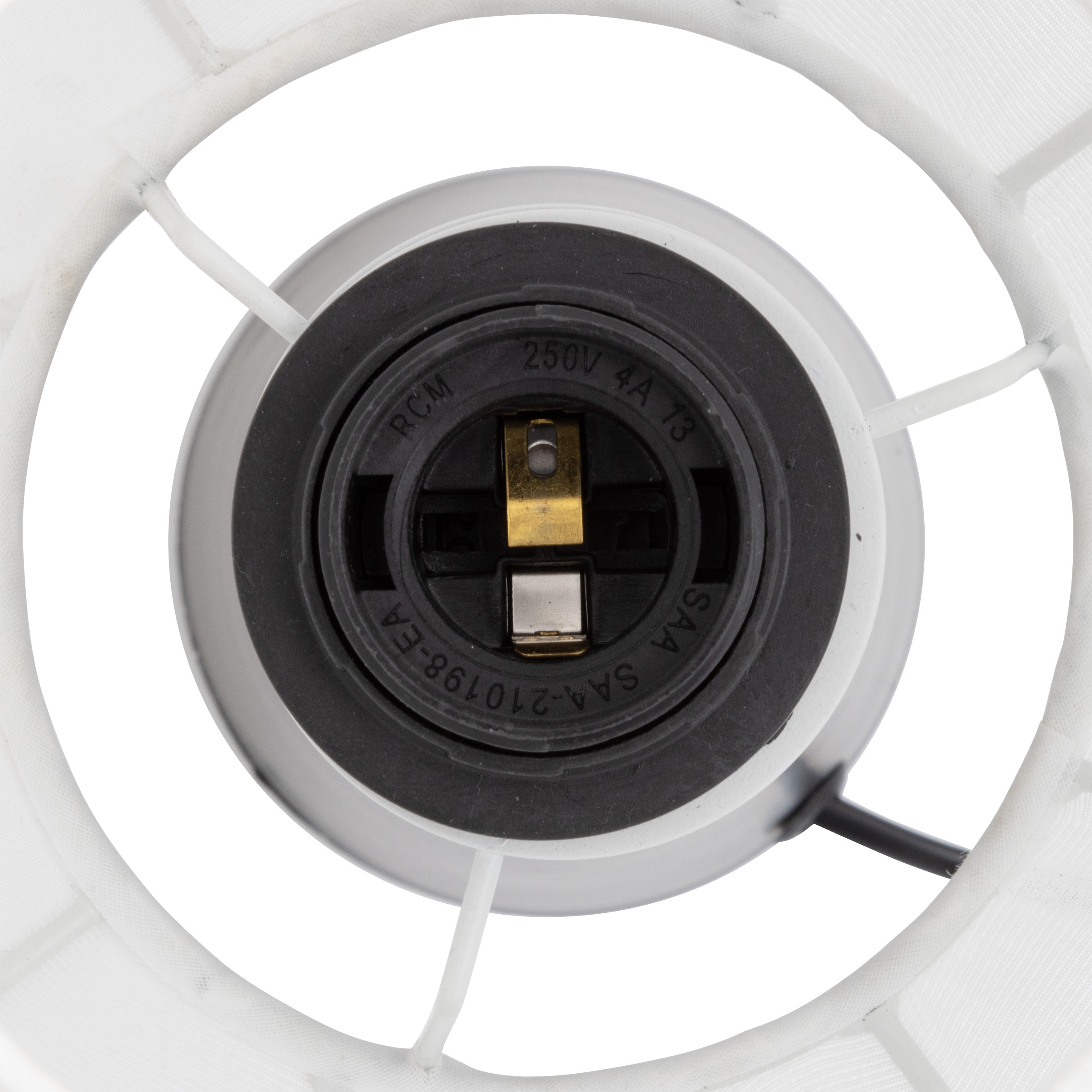 Lámpara de mesa TOBIE negra 33cm