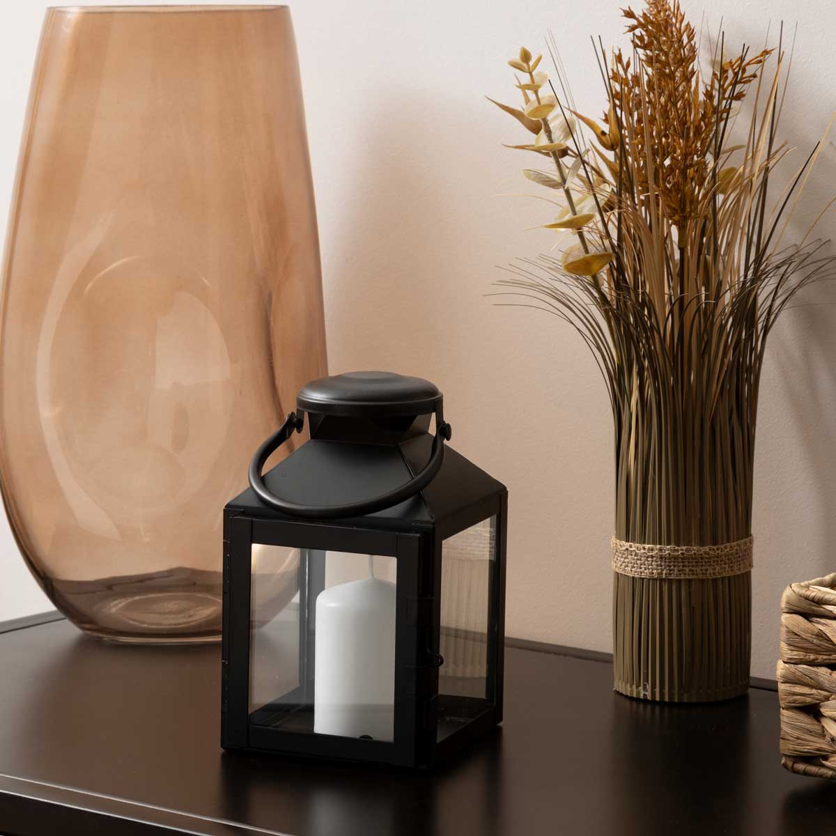 Farol de metal negro WINY 