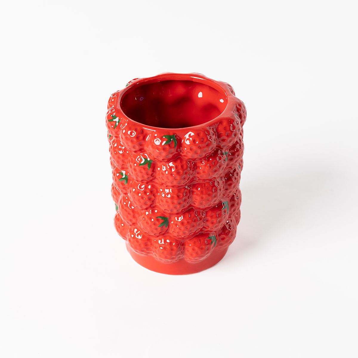 Jarr&oacute;n fresas de cer&aacute;mica 16cm