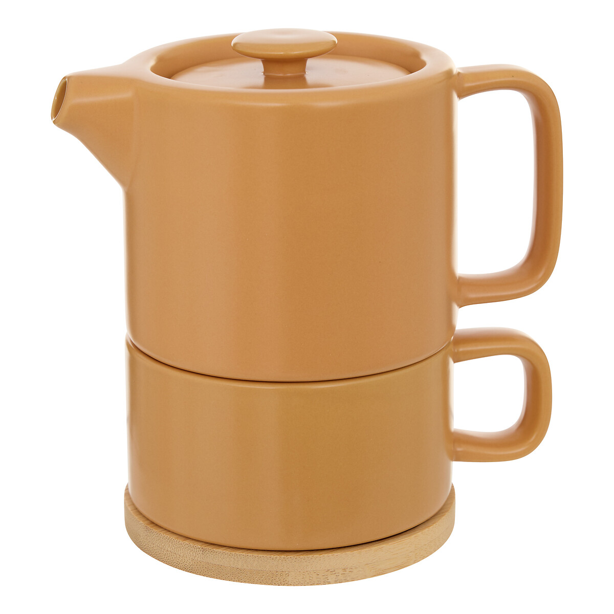 Tetera con taza de cer&aacute;mica
