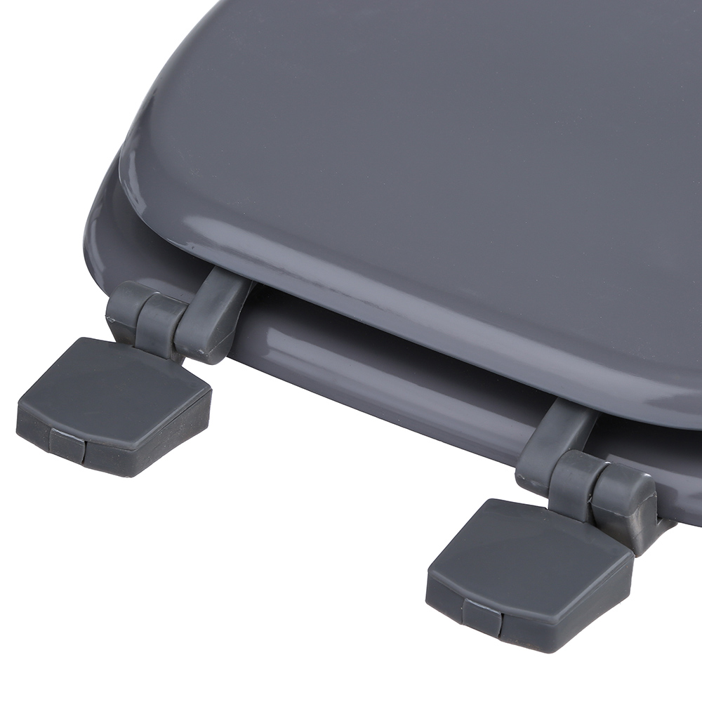 Tampa Wc Em Madeira Lux Cinza