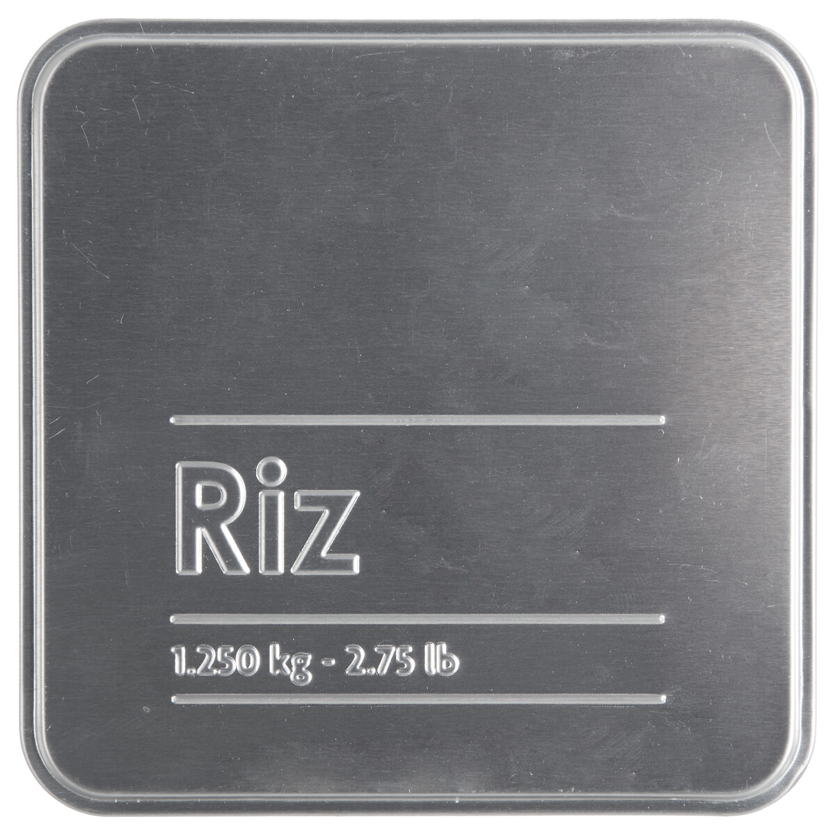 Bote P/Arroz Metálico C/Diseño