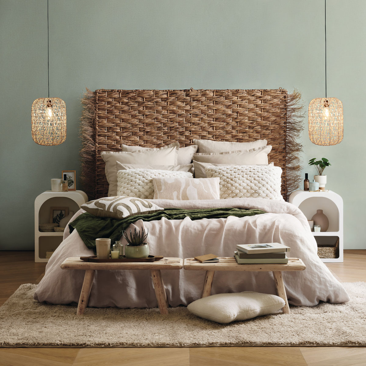 Banco Woody Bege Em MDF