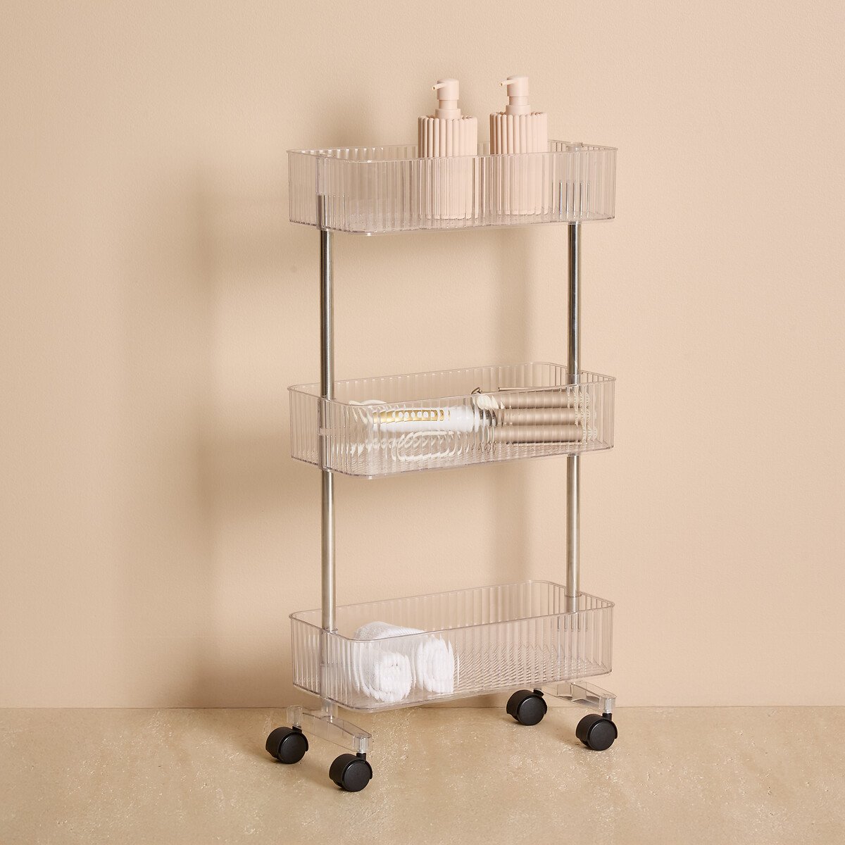 Mueble wc con 3 estantes de polietileno