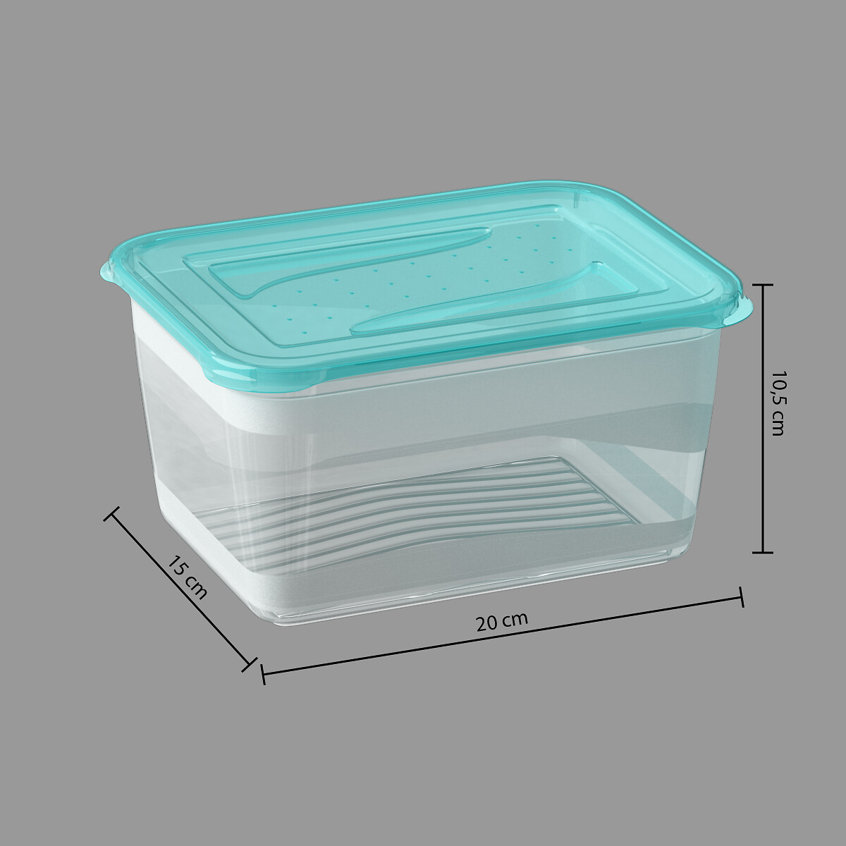 Juego 2 Recipientes C/Tapa Azul 2L