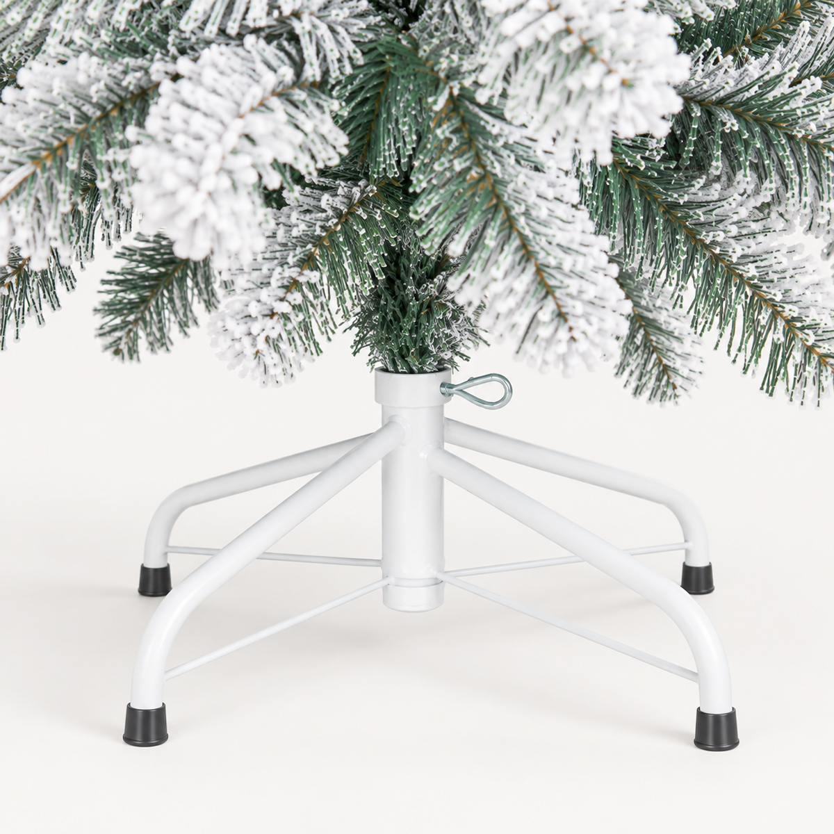 &Aacute;rbol de Navidad Floque Verde C/Efecto Nieve 150cm