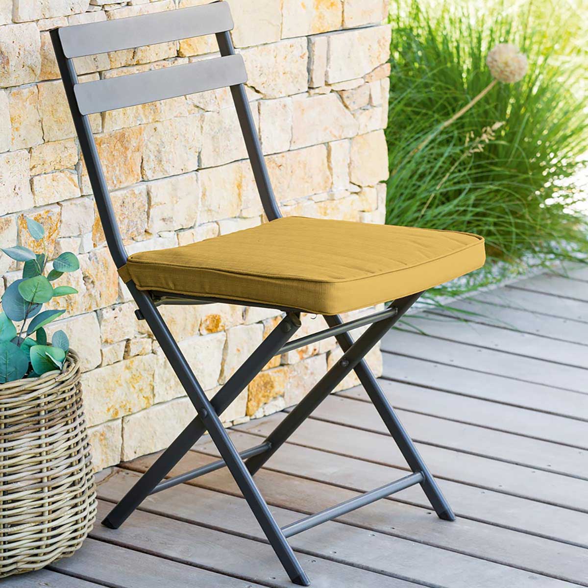 Coj&iacute;n para silla exterior KORAI mostaza