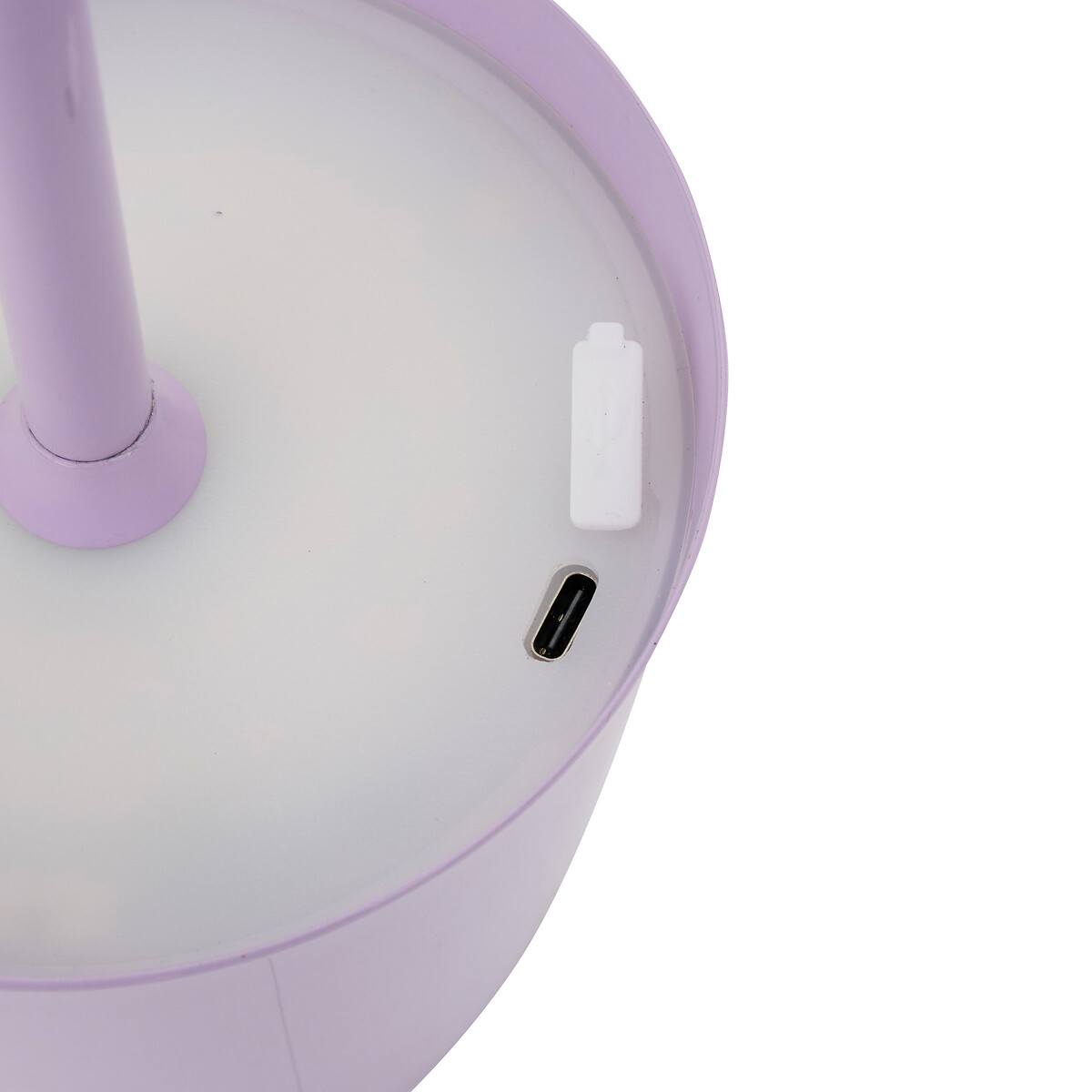 L&aacute;mpara de mesa CODY lila usb 36cm