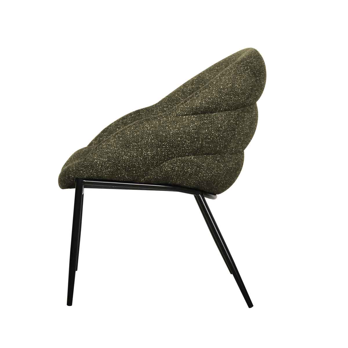 Sillón PRIENE de tejido verde