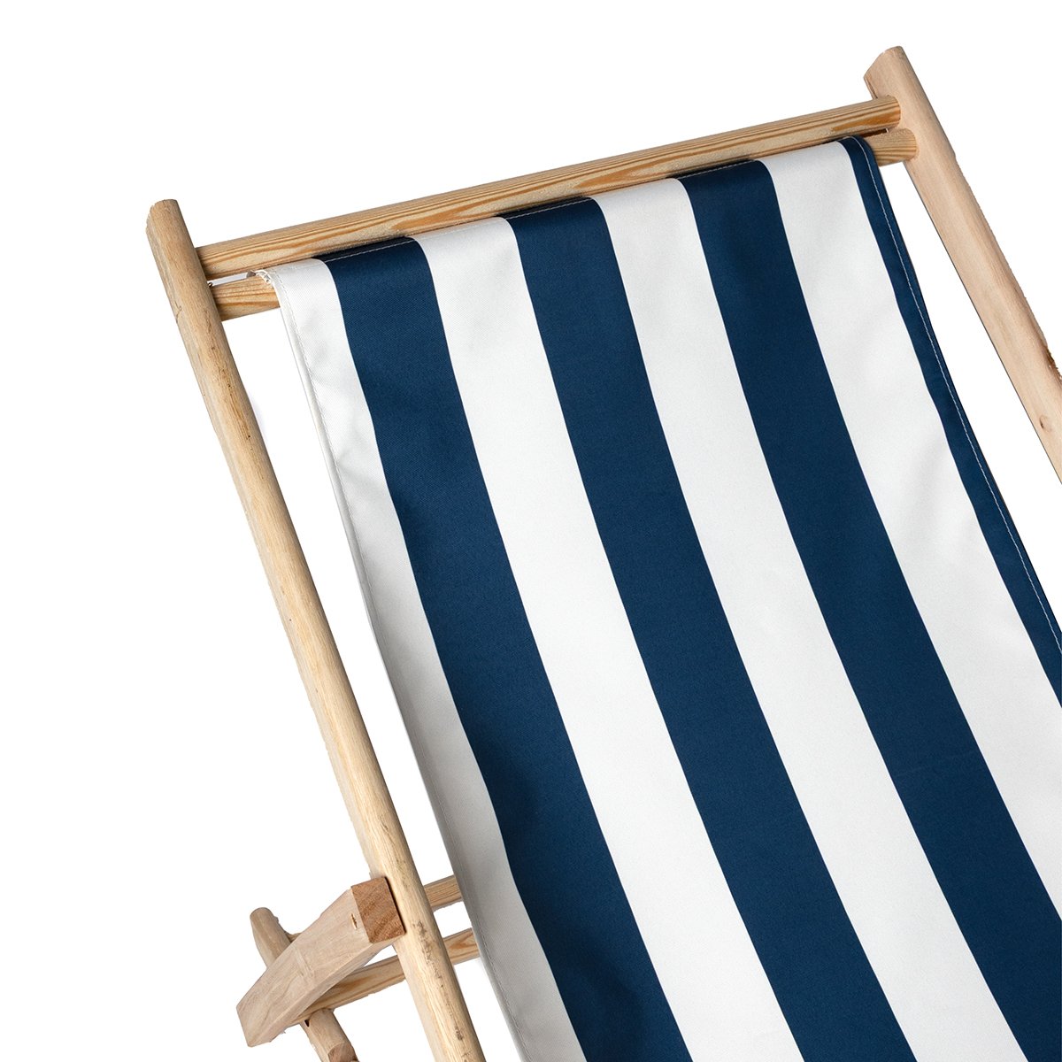 Tumbona de rayas blancas y verdes