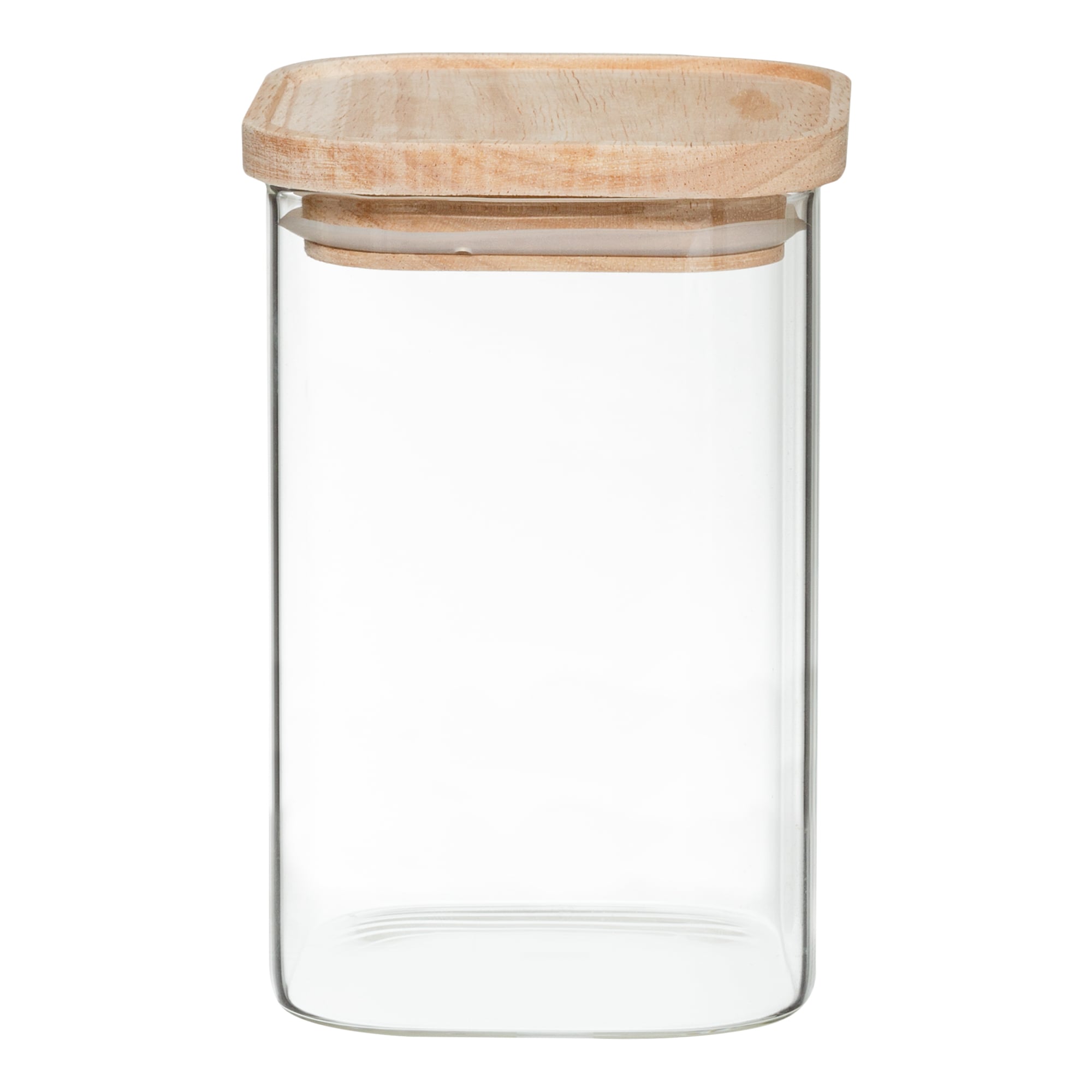 Set de 4 tarros de vidrio apilables
