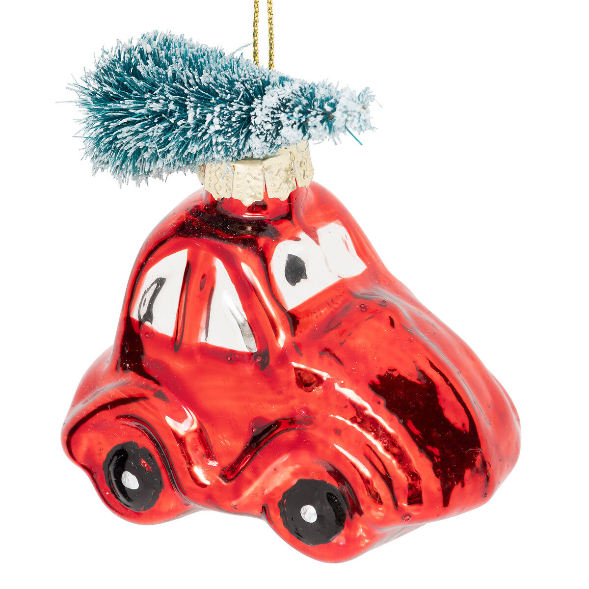Coche con &aacute;rbol de Navidad Adorno navide&ntilde;o 7cm 