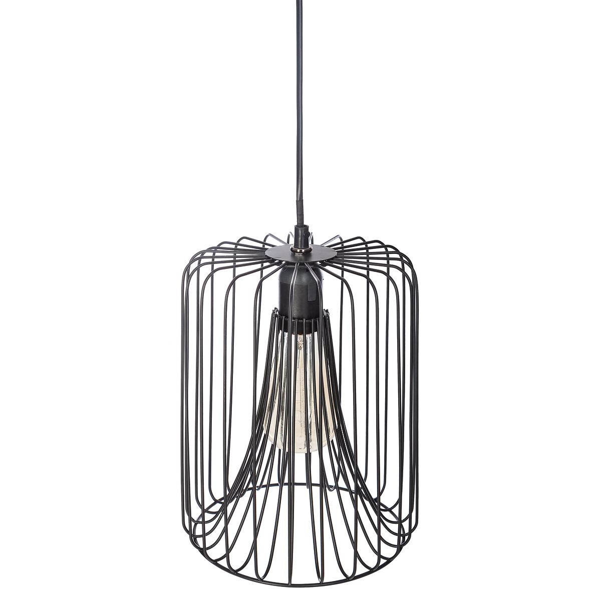 Candeeiro De Teto Egio Em Metal Preto