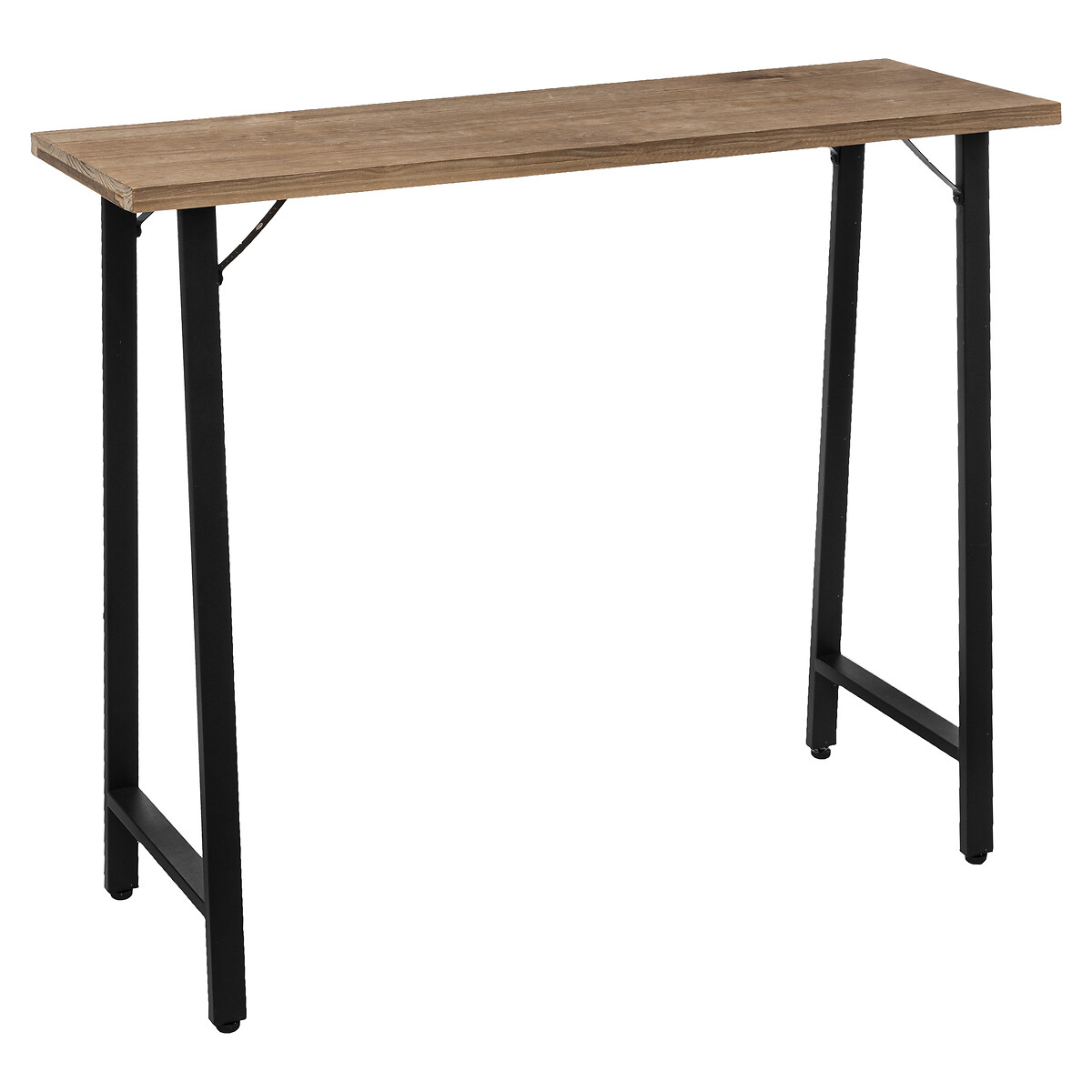 Conjunto De Bar Hazel Mesa E 2 Bancos Em Madeira E Metal