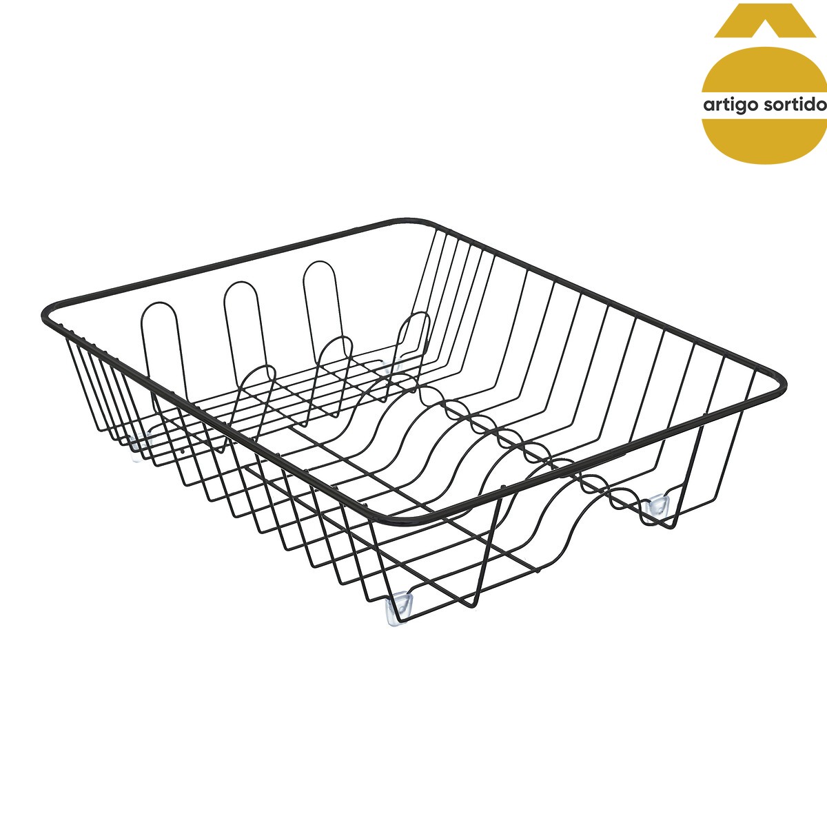 Escurreplatos Metal Cromado 10x39x33.5Cm
