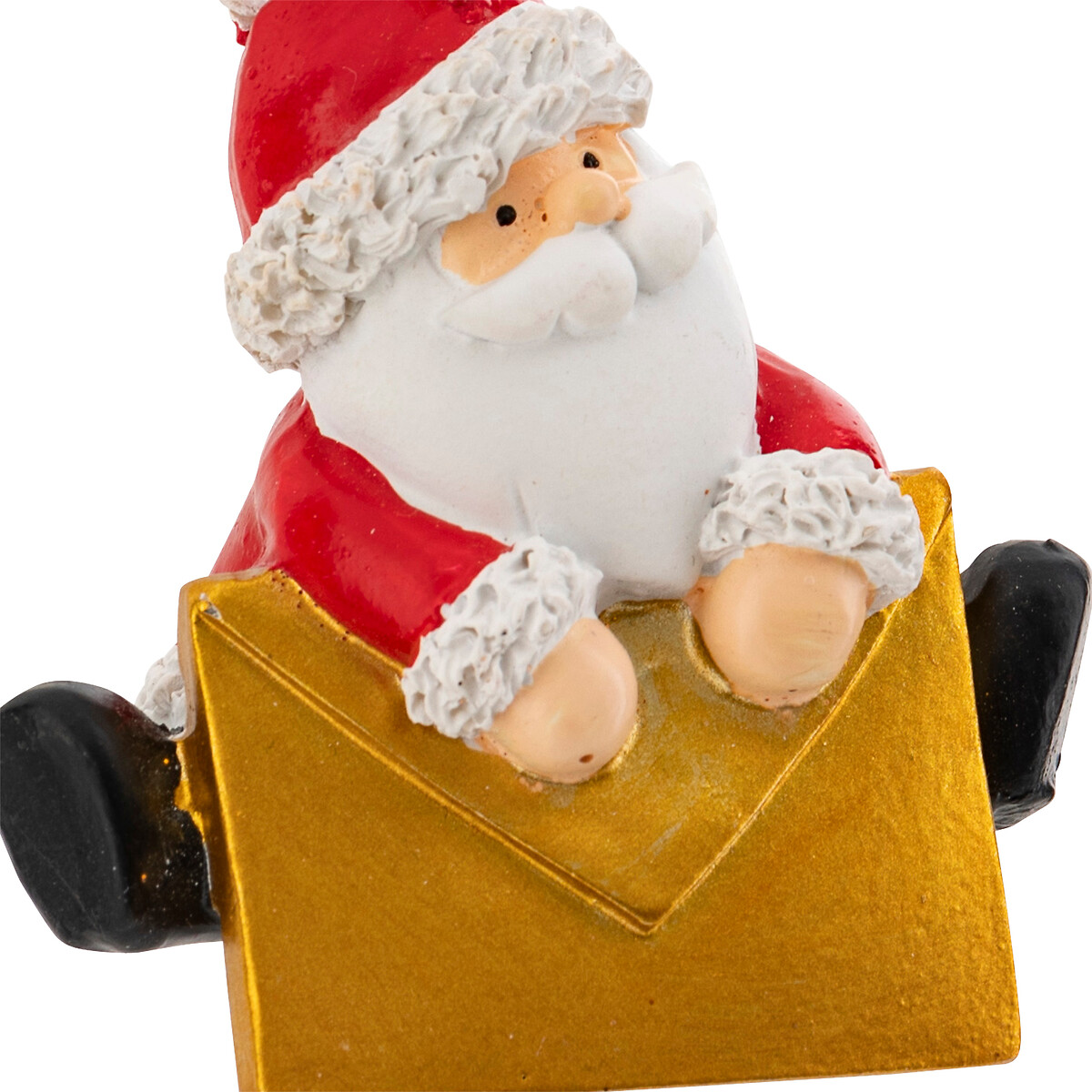 Adorno navide&ntilde;o Pap&aacute; Noel con sobre 6cm 