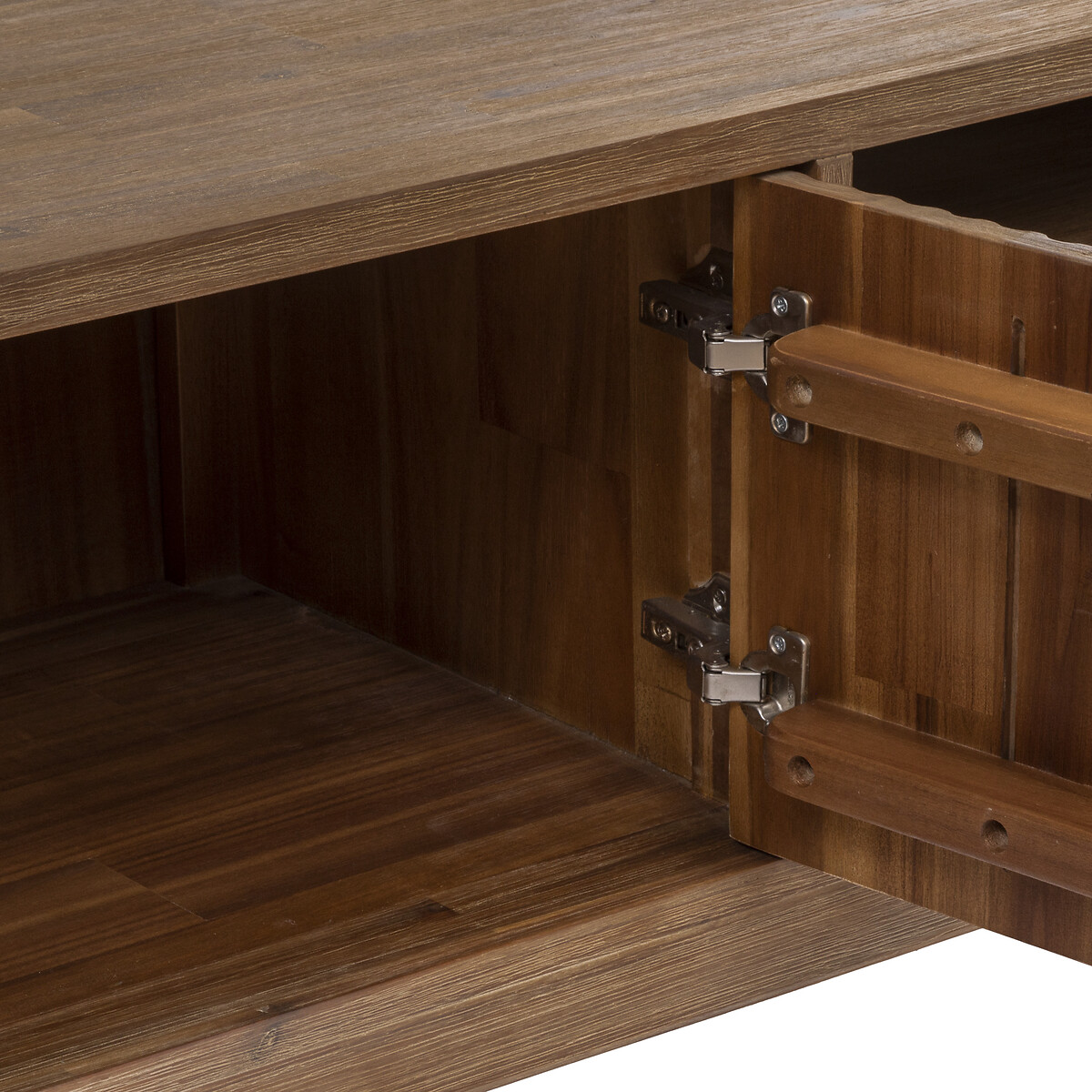 Mueble de tv SABOR marr&oacute;n de madera acacia