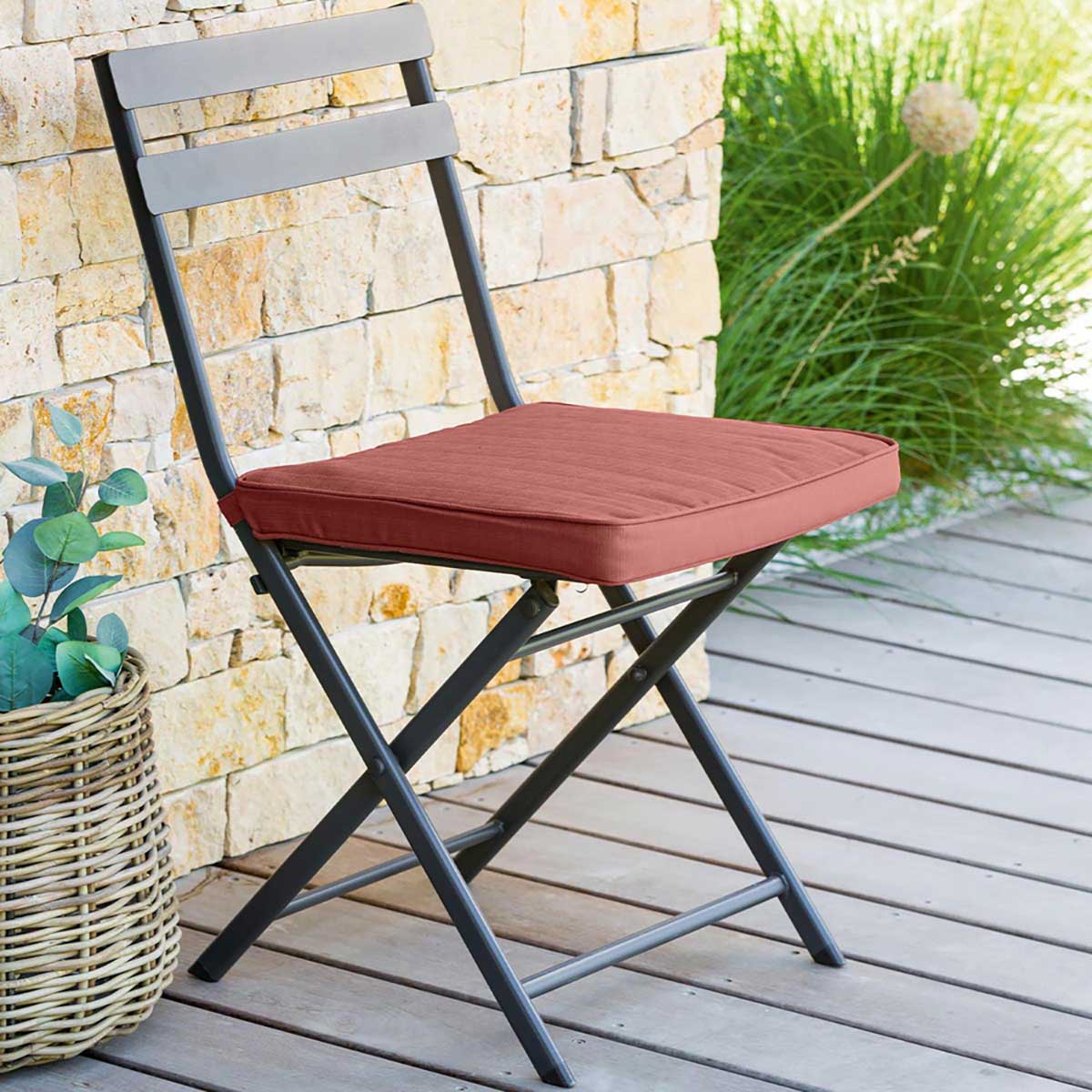 Coj&iacute;n para silla exterior KORAI terracota