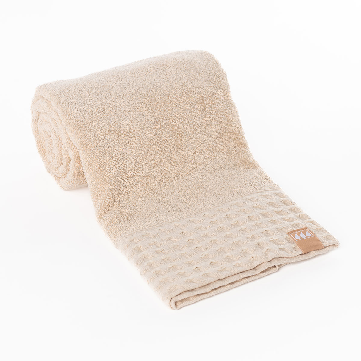 Toalla de baño beige 90x150cm