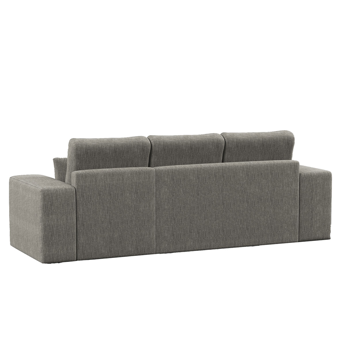 Sof&aacute; cama con chaise longue TRENTO gris