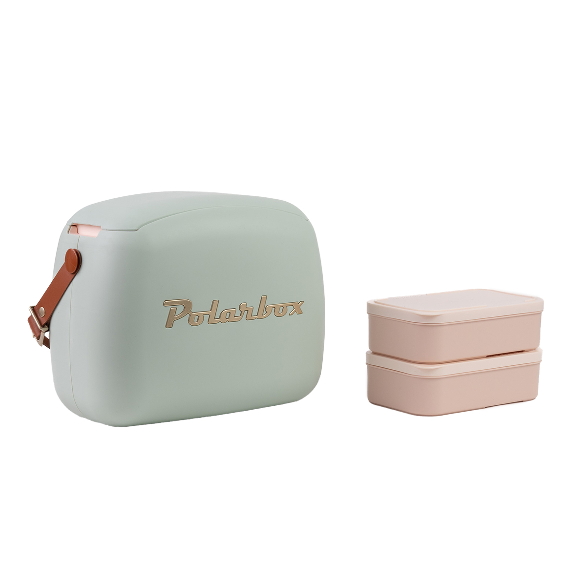 Mala T&eacute;rmica Polarbox Verde Matcha 6L Com 2 Caixas