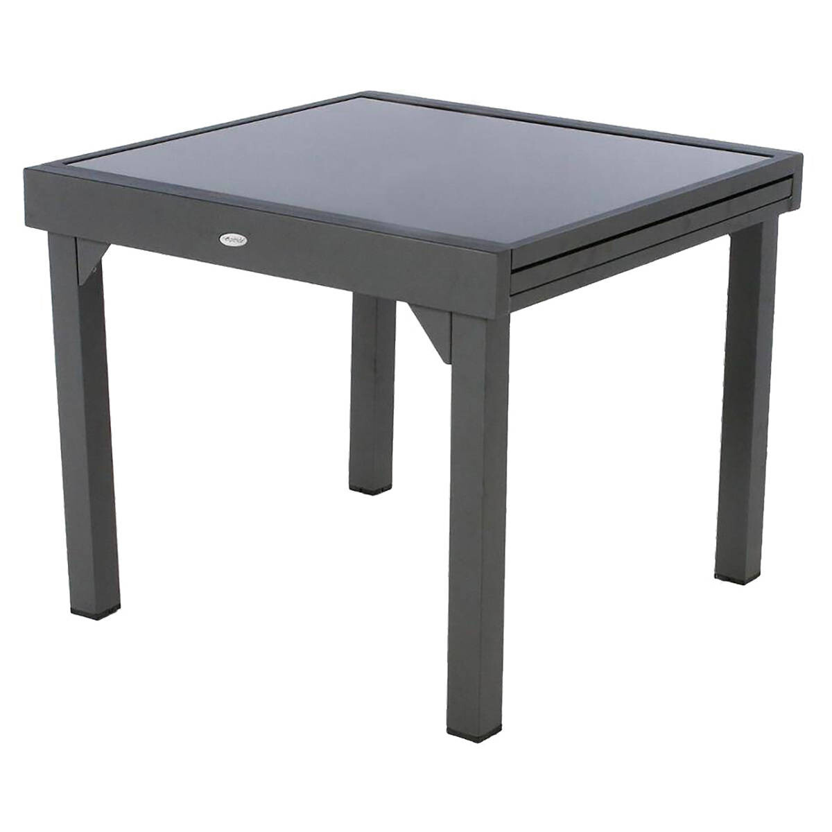 Mesa extensible PIAZZA gris graphite 90-180cm