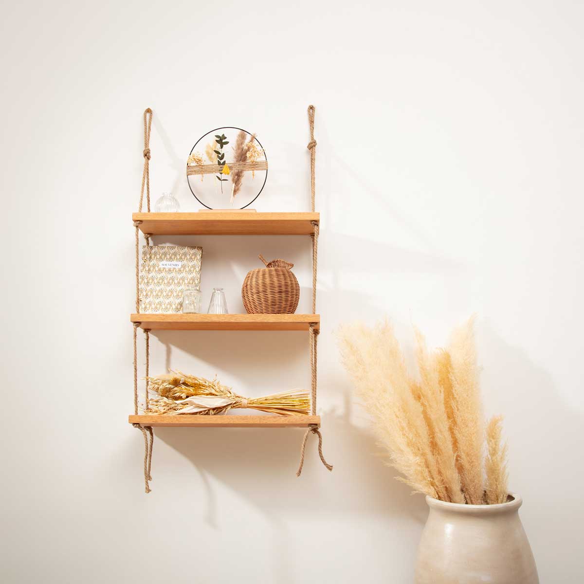 Estante Colgante 3 Baldas 60x20x104Cm