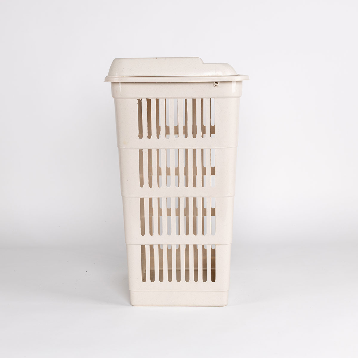 Cesto para colada con tapa crema 40L