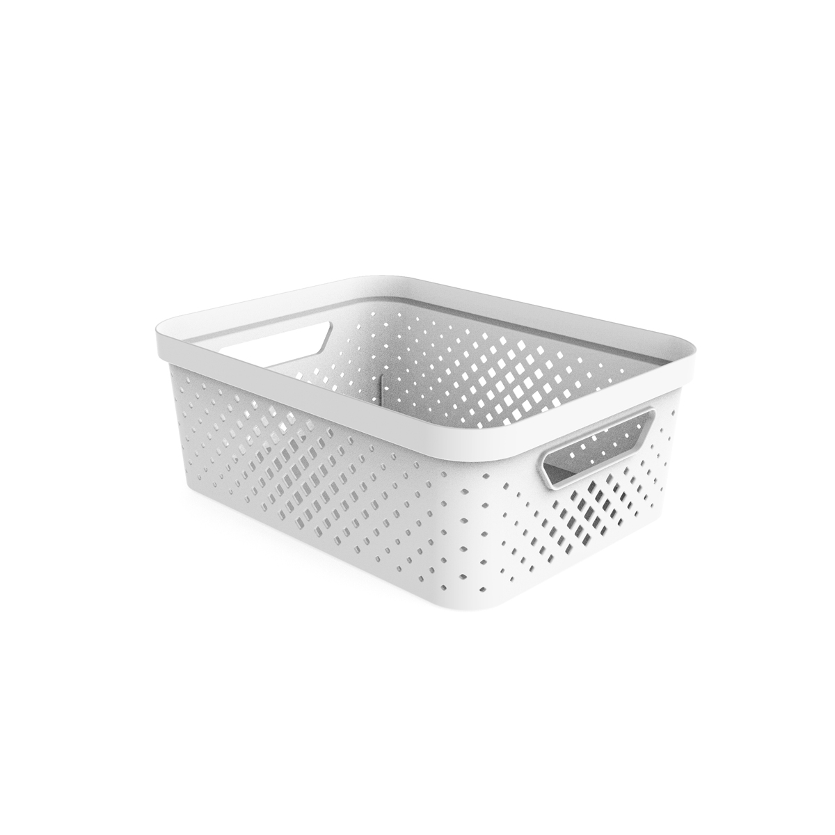 Cesta de almacenaje PIXEL blanca 11l