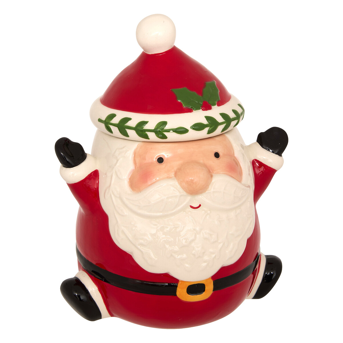 Tarro para galletas rojo pap&aacute; noel 23,5cm