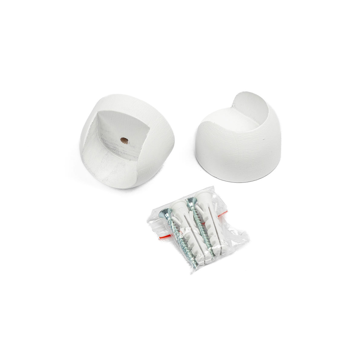 Juego De 2 Soportes De Techo D28 Blanco