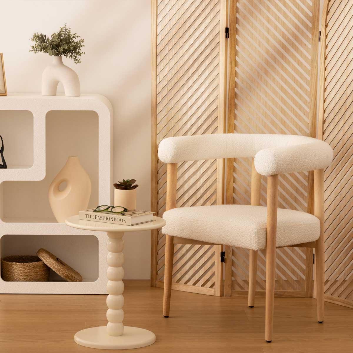 Mesa Auxiliar Chamlo Crudo Mdf