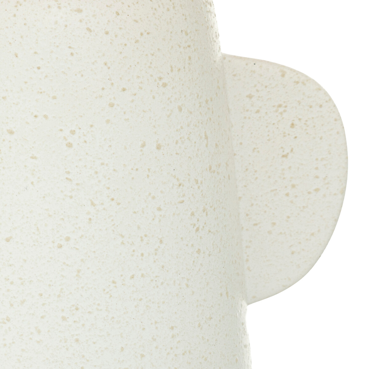 L&aacute;mpara De Mesa Raia Blanca En Cer&aacute;mica 38cm