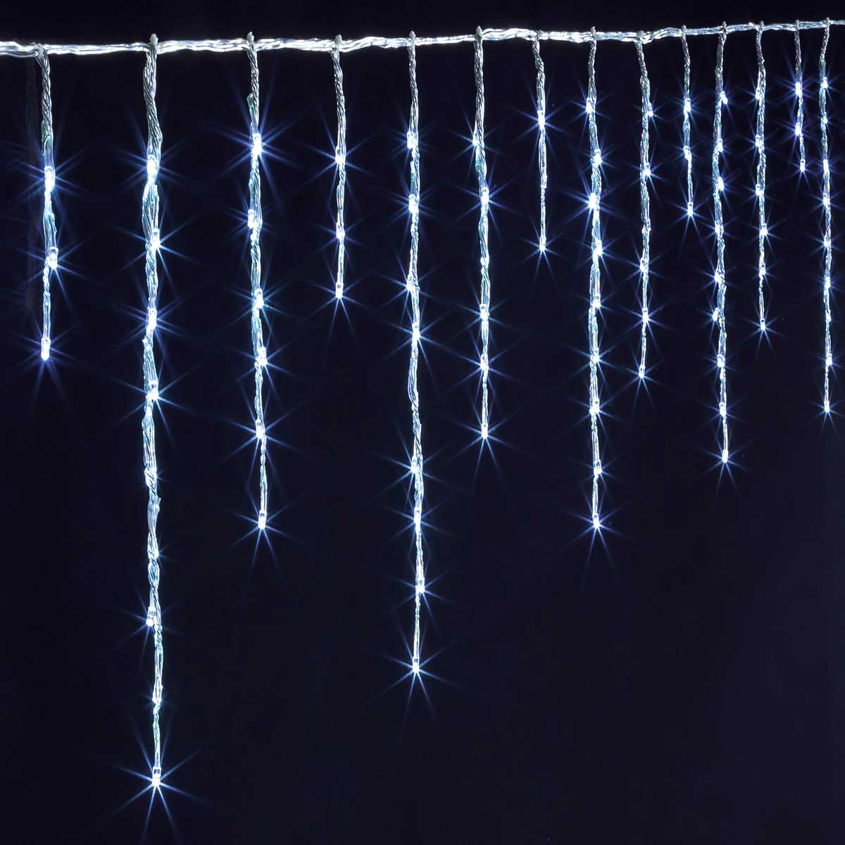 Cortina Luces Navidad Efecto Ca&iacute;da De Nieve 120Led