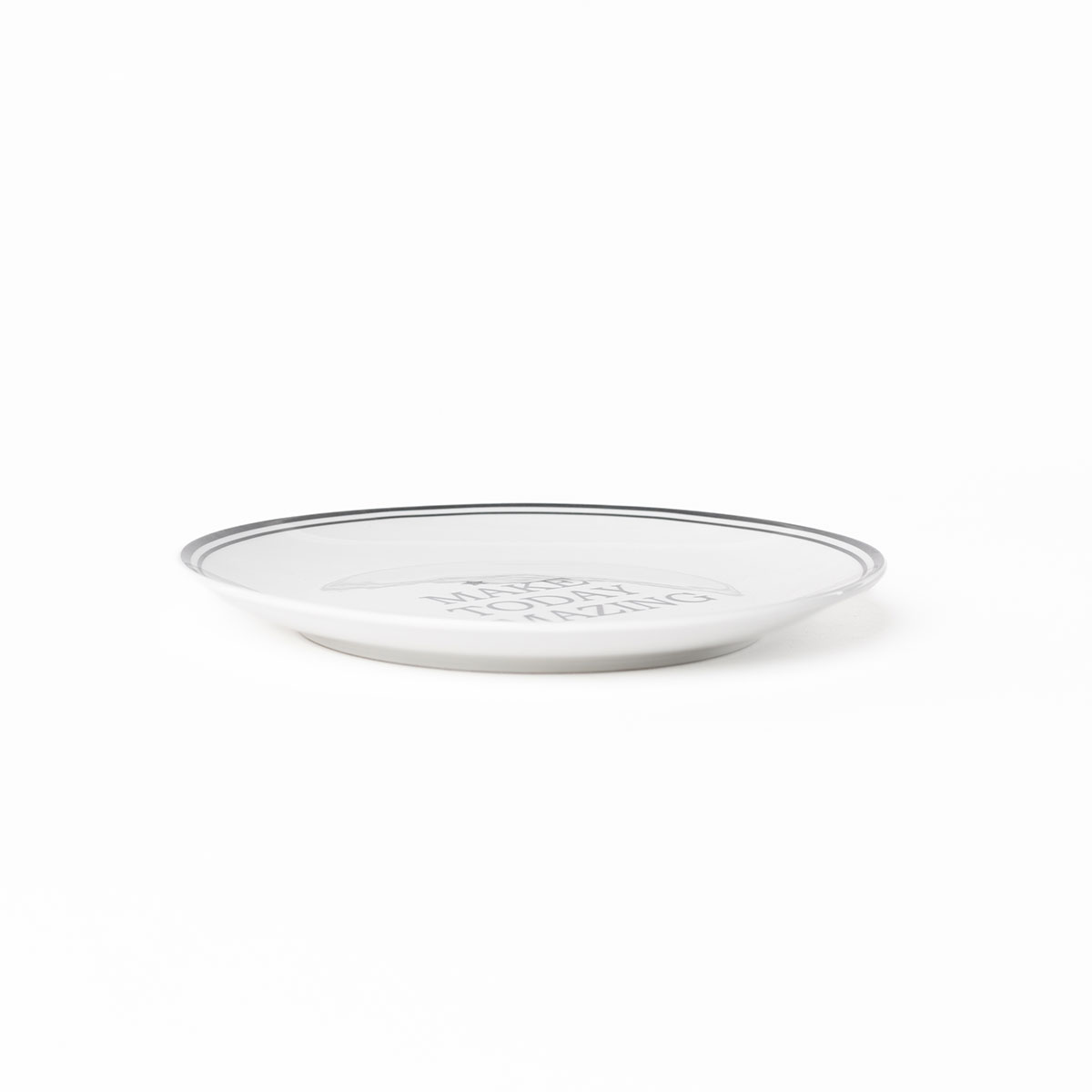 Plato Llano Happy III De Porcelana 27cm
