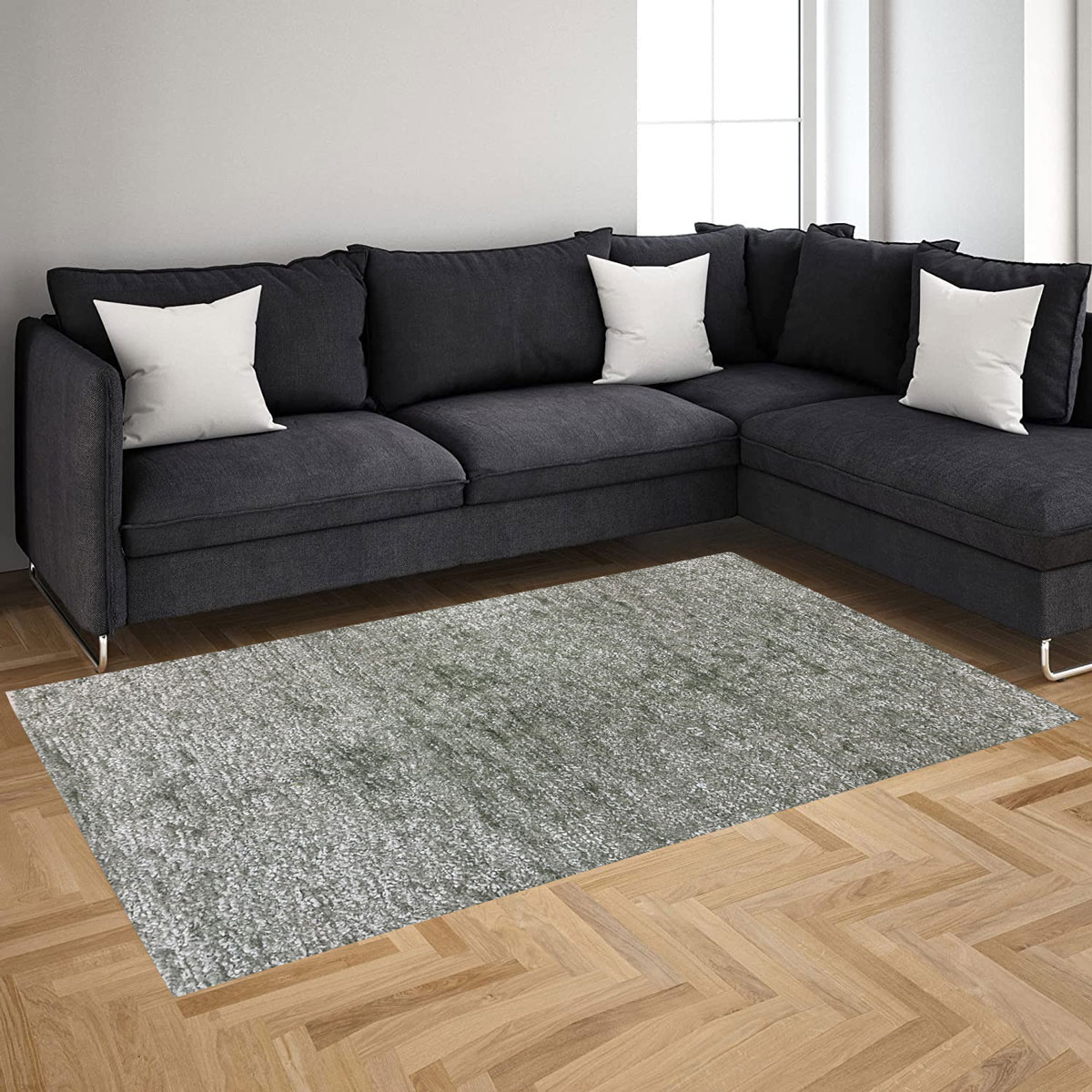 Alfombra Lux Verde Claro 140x190Cm