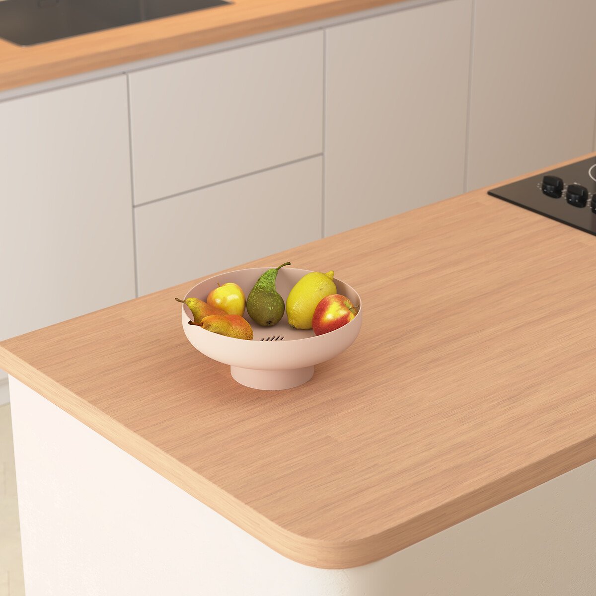 Frutero POLY rosa de polipropileno