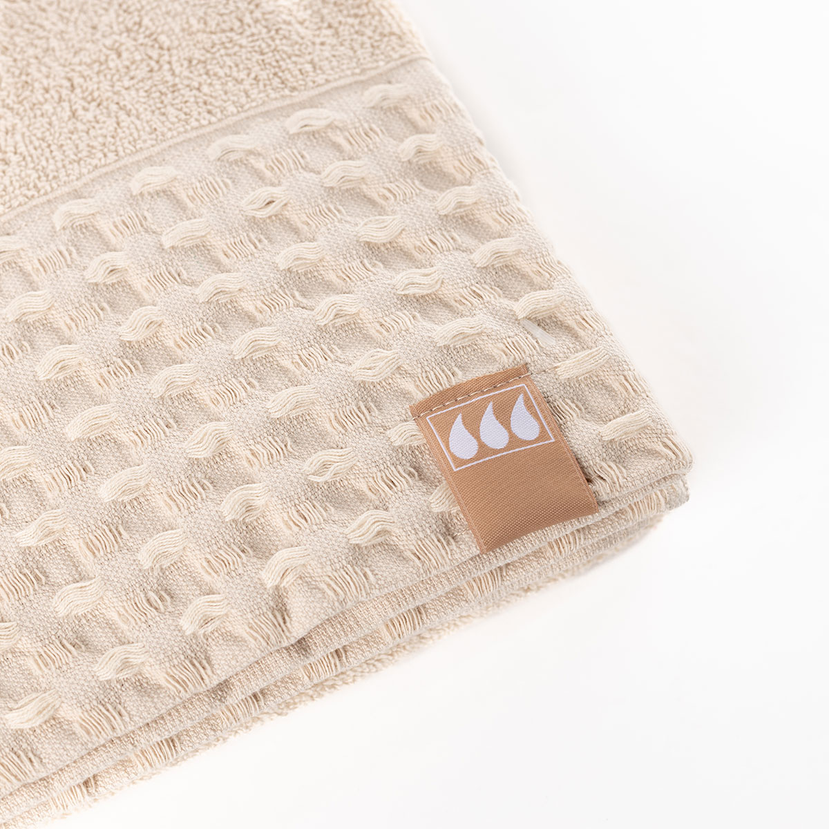 Toalla de baño beige 90x150cm