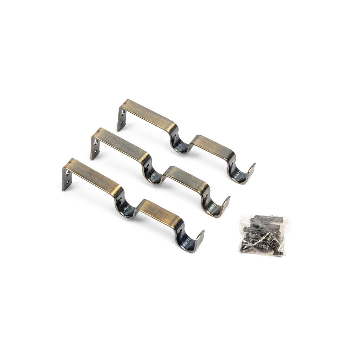 Kit Varão Extensível Duplo Bronze 210-380cm